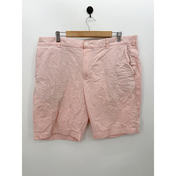 Brooks Brothers Pink Searsucker 346 Cotton Shorts Preppy 11" Inseam Men Size 40 - Picture 1 of 6